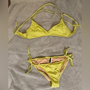 JCrew bikini, citrine/yellow, NWT